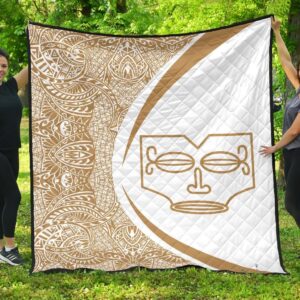 Marquesas Islands Flag Polynesian Premium Quilt  Circle Style  03 J2  Quilt